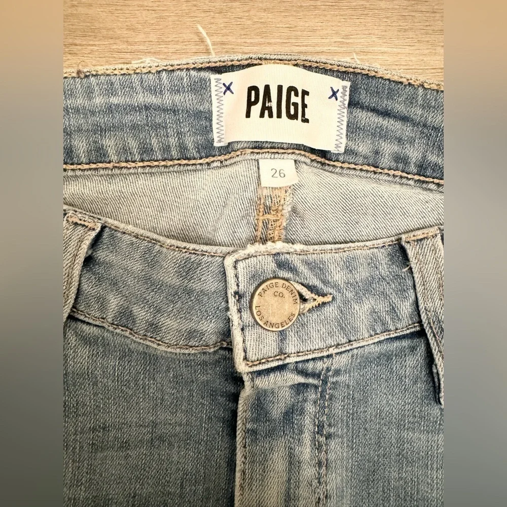 PAIGE Women’s Verdugo Ankle Jeans with Raw Hem Bella Destructed
